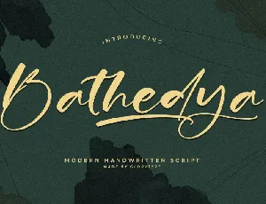 Bathedya font