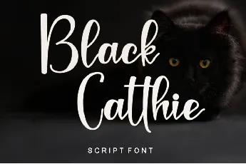 Black Catthie font