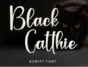 Black Catthie font