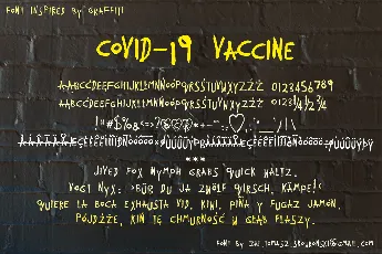 COVID-19 VaCcine font