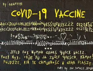 COVID-19 VaCcine font