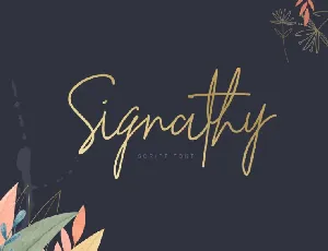 Signathy font