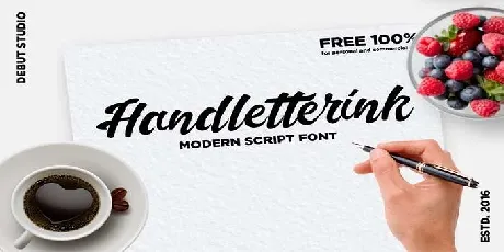 Handletterink font