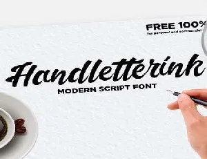 Handletterink font