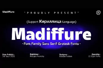 Madiffure font