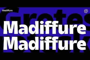 Madiffure font