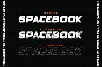 Spacebook font