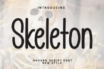 Skeleton Display font