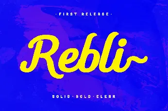 Rebli Script Free font