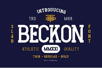 Beckon font