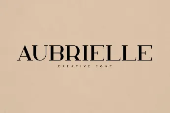 Aubrielle font