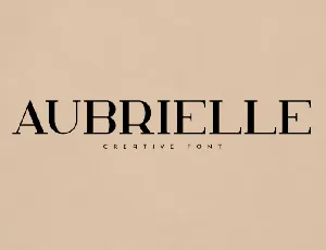 Aubrielle font