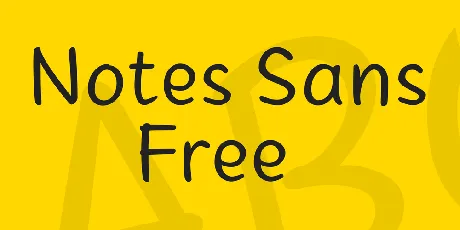 Notes Sans font