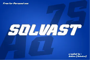 SOLVAST font