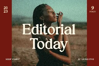 Editorial Today font