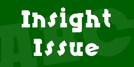 Insight Issue font