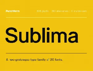 Sublima font