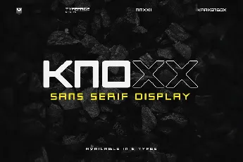 Knoxx – Sans Serif font