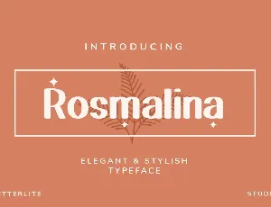 Rosmalina font