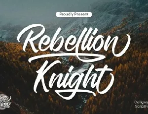 Rebellion Knight font