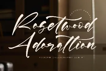 Rosetwood Adorattion DEMO VERSI font