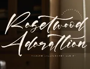 Rosetwood Adorattion DEMO VERSI font