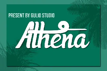 Athena Script font