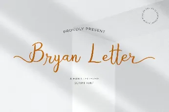 Bryan Letter font