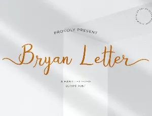 Bryan Letter font