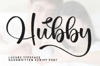 Hubby Calligraphy font