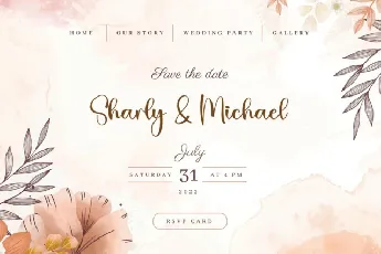 Hubby Calligraphy font