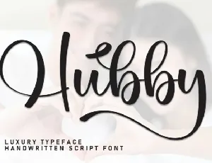 Hubby Calligraphy font