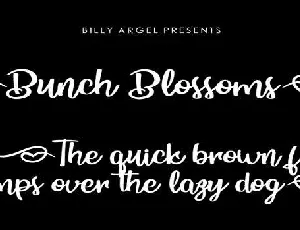 Bunch Blossoms font