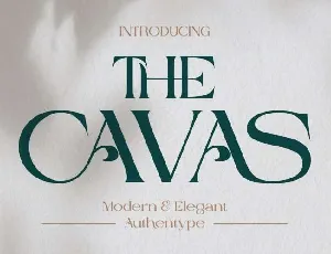 Cavas font