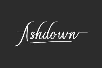 Ashdown Demo font