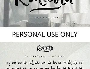 Ralietta font