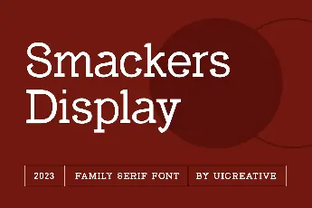 Smackers Display font