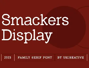 Smackers Display font