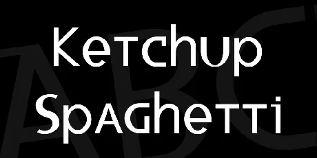 Ketchup Spaghetti font