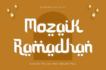 Mozaik Ramadhan font