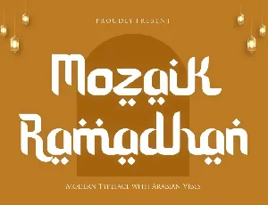 Mozaik Ramadhan font