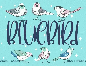 BlueBird font