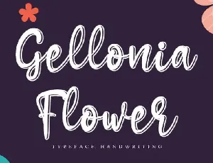 Gellonia Flower Script font