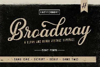 Broadway Family font