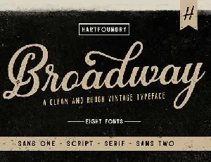 Broadway Family font