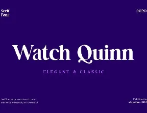 Watch Quinn font