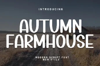 Autumn Farmhouse Display font