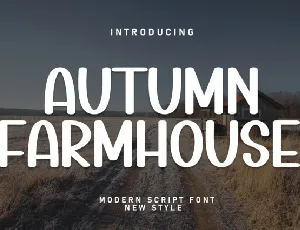 Autumn Farmhouse Display font