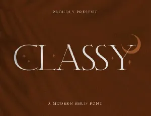 Classy font