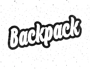 Backpack font